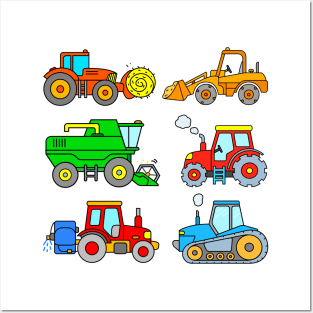 Kids Farm Vehicle Design Posters and Art